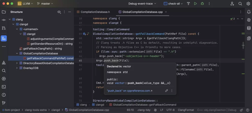 JetBrains CLion macOSX